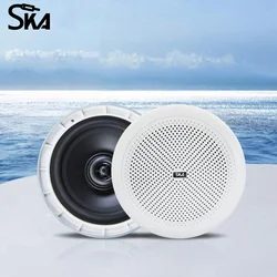 6inch 25W marine speakers IP44 boat speakers Waterproof Recessed Music ceiling Speaker for Yacht SPA Bathroom Shower Room Sauna