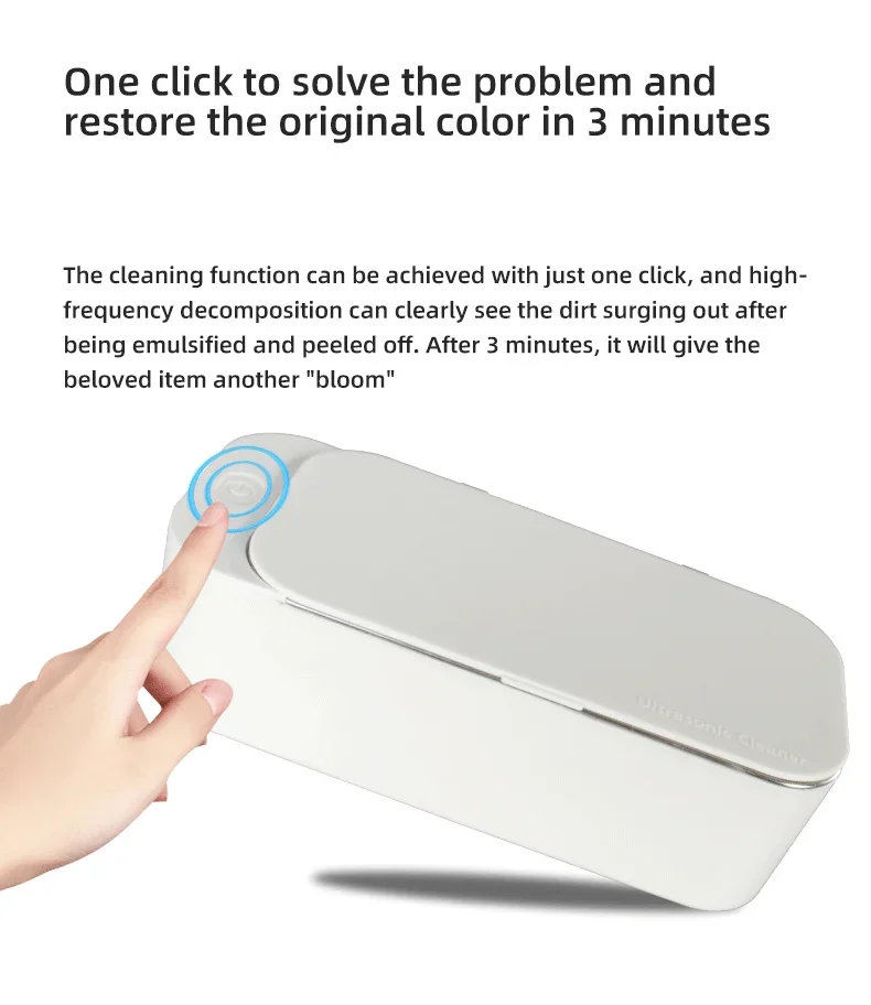 Ultrasonic Cleaner Household Appliances Ultrasonic Deep Cleaning Tools Watches Jewelry Eyewear