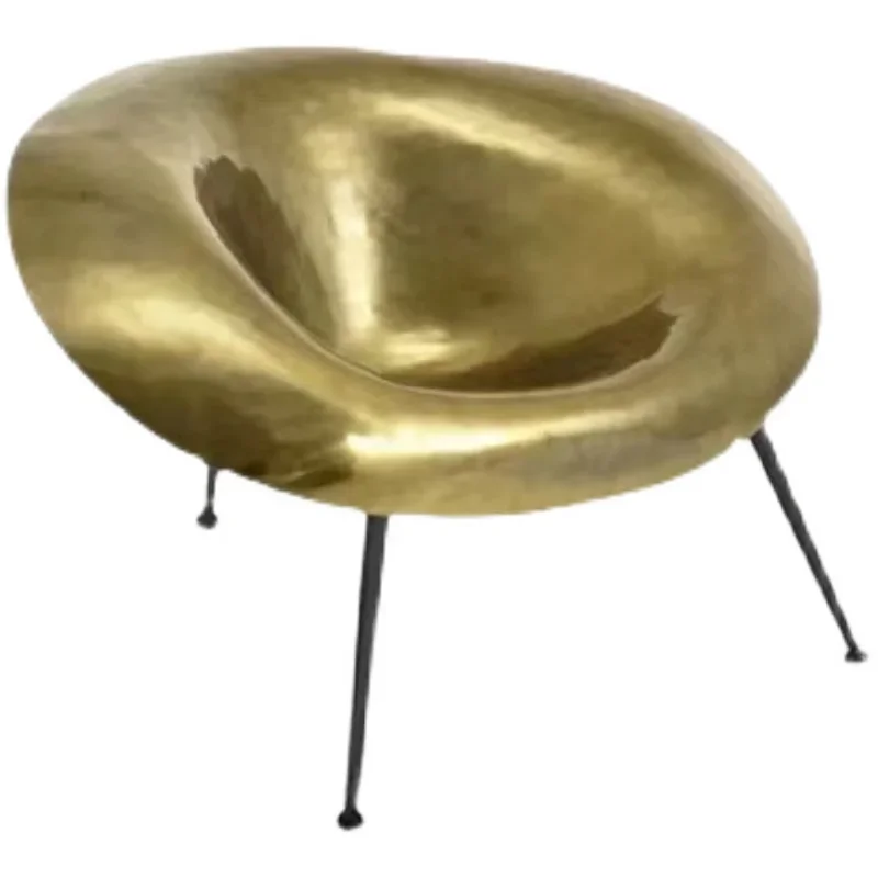 

Creative light luxury special-shaped lotus leisure chair model house sales office single armchair