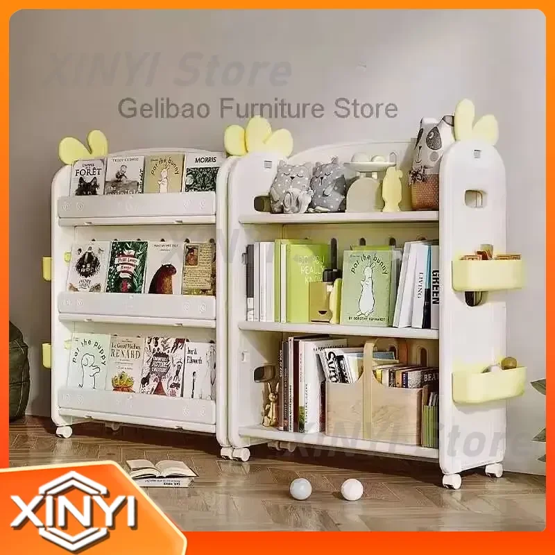 Storage Multi-layer Bookshelf for Easy Assembly Stackable Bookcase Organizer Simple Racks Bedroom Book Shelf for Books and