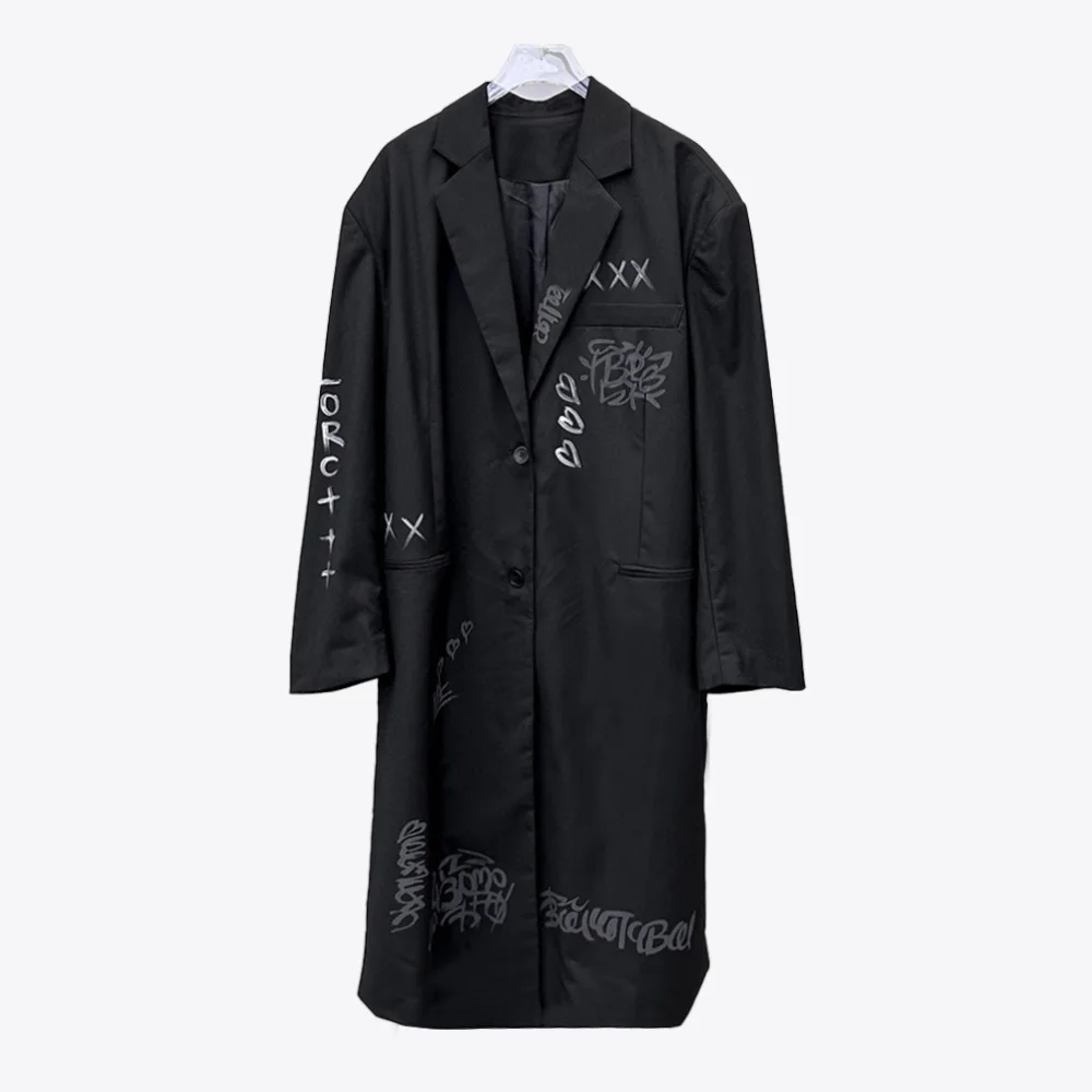 

Длинный блейзер NIGO с надписью граффити, куртка Ngvp # nigo6646