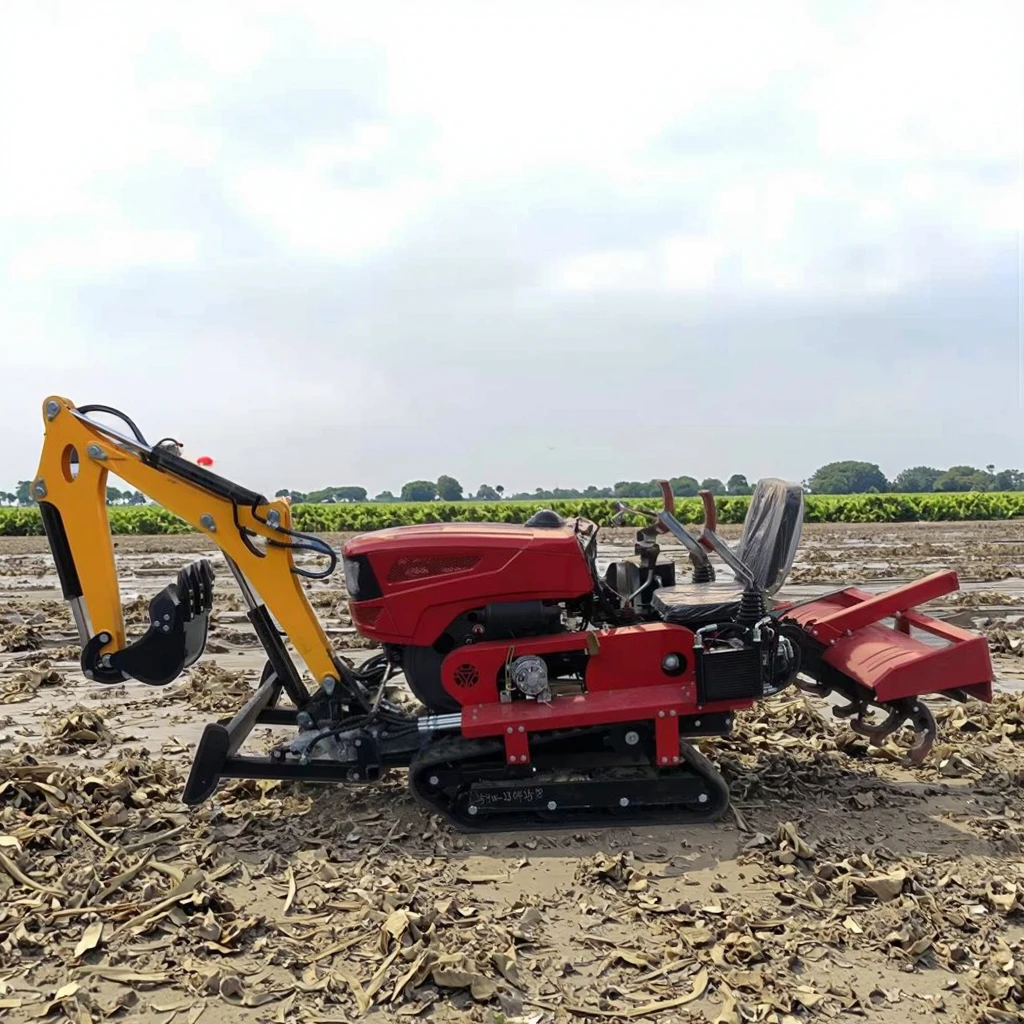 

Роторная фреза двойного назначения, Малый трактор, Удобное сиденье, Микросистема для сада, Сухая земля