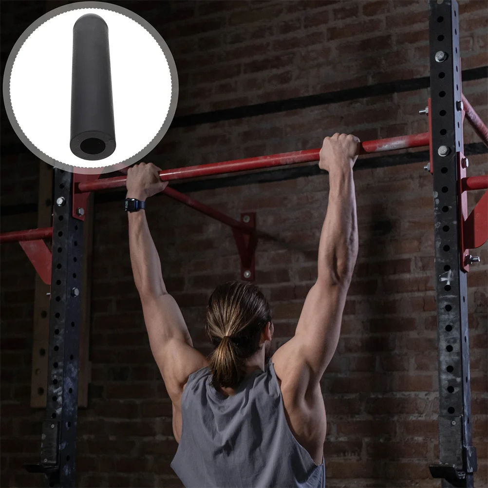 

1pc 300Mm Barbell Sleeve Ball Head Adapter Dumbbell Handle Standard Plate Converter End Cap Gym Accessories Black Plastic Weight