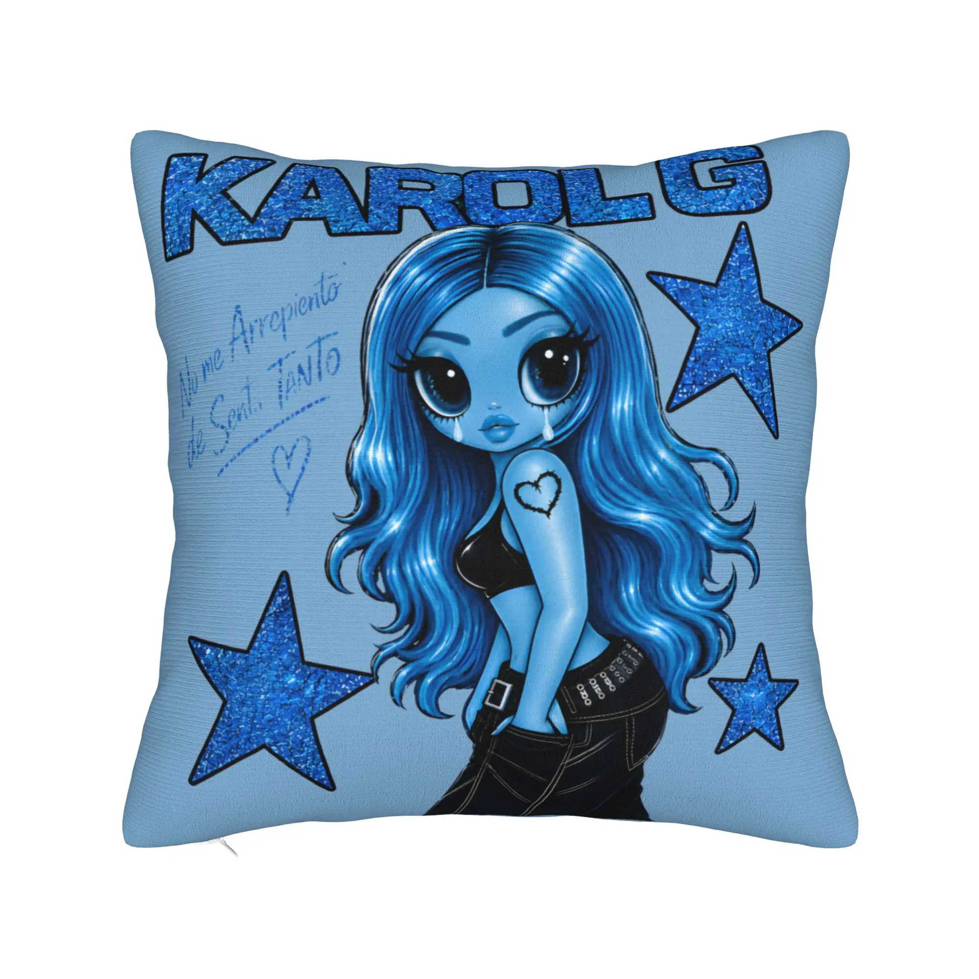 Home Decoration No Me Arrepiento De Sentir Tanto Karols G NMADST  Pillowcases Accessories  Pillow Cover Square Multi Size