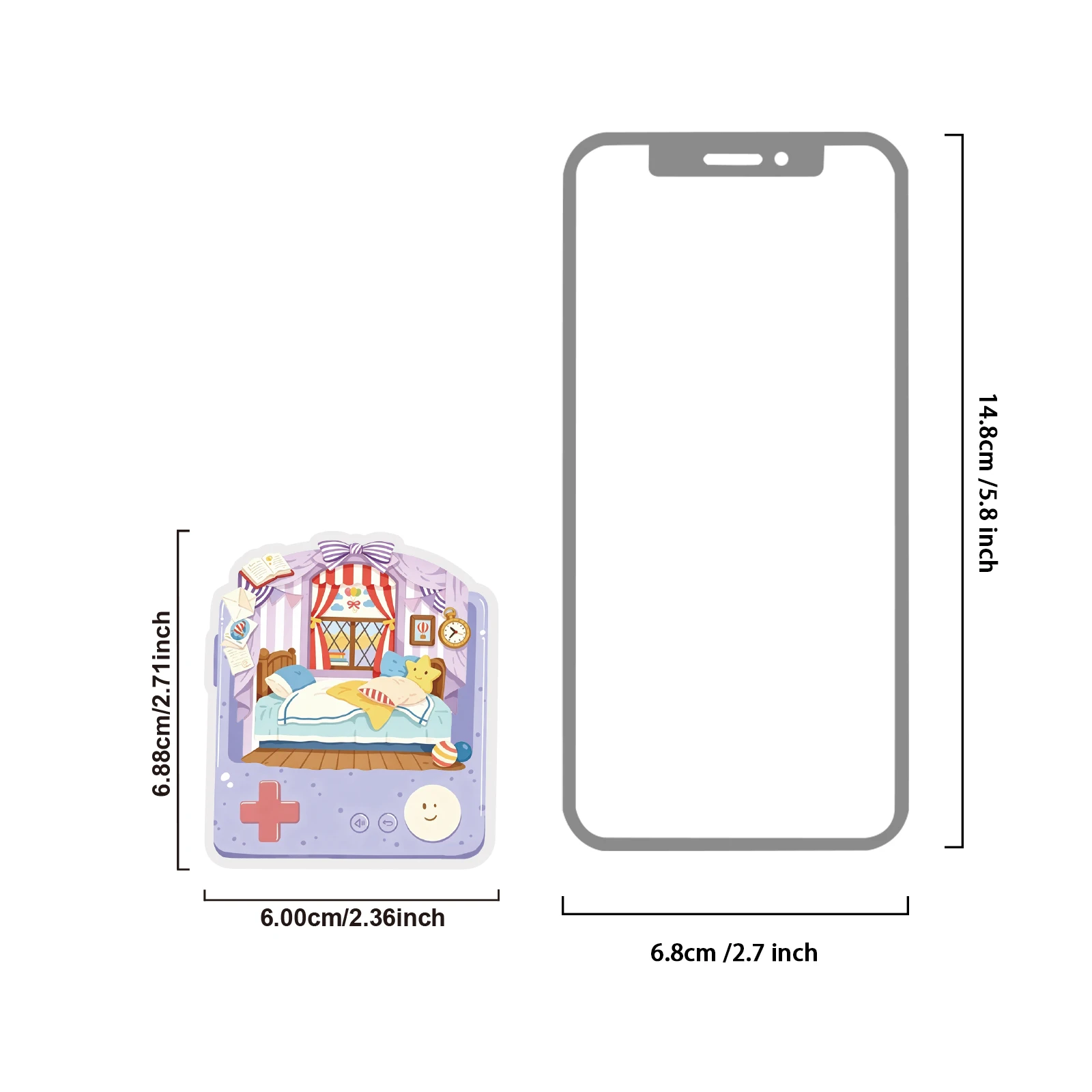 Etori Life 15Pcs Cute Decorative Pet Stickers with Kitten Patterns for Home Play, Suitable for Notebooks, Handbags, Guitars, Sticker Books, Bicycles and Helmets, Room Decoration, Scrapbooking Supplies, Party Decorations, Student Gift Bags, Cat Lovers, Children's Stickers, Korean Stationery, Gifts for Friends