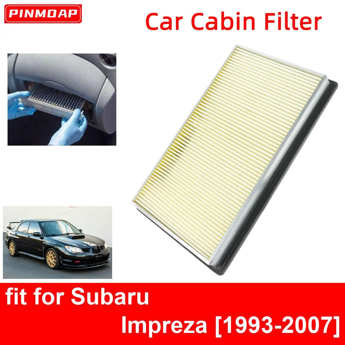 Car Engine Cabin Air Filter for Subaru Impreza 1993-2007 Auto Filters Car Enginebon Fiber CA4309 16546-0Z000 16546-70J10