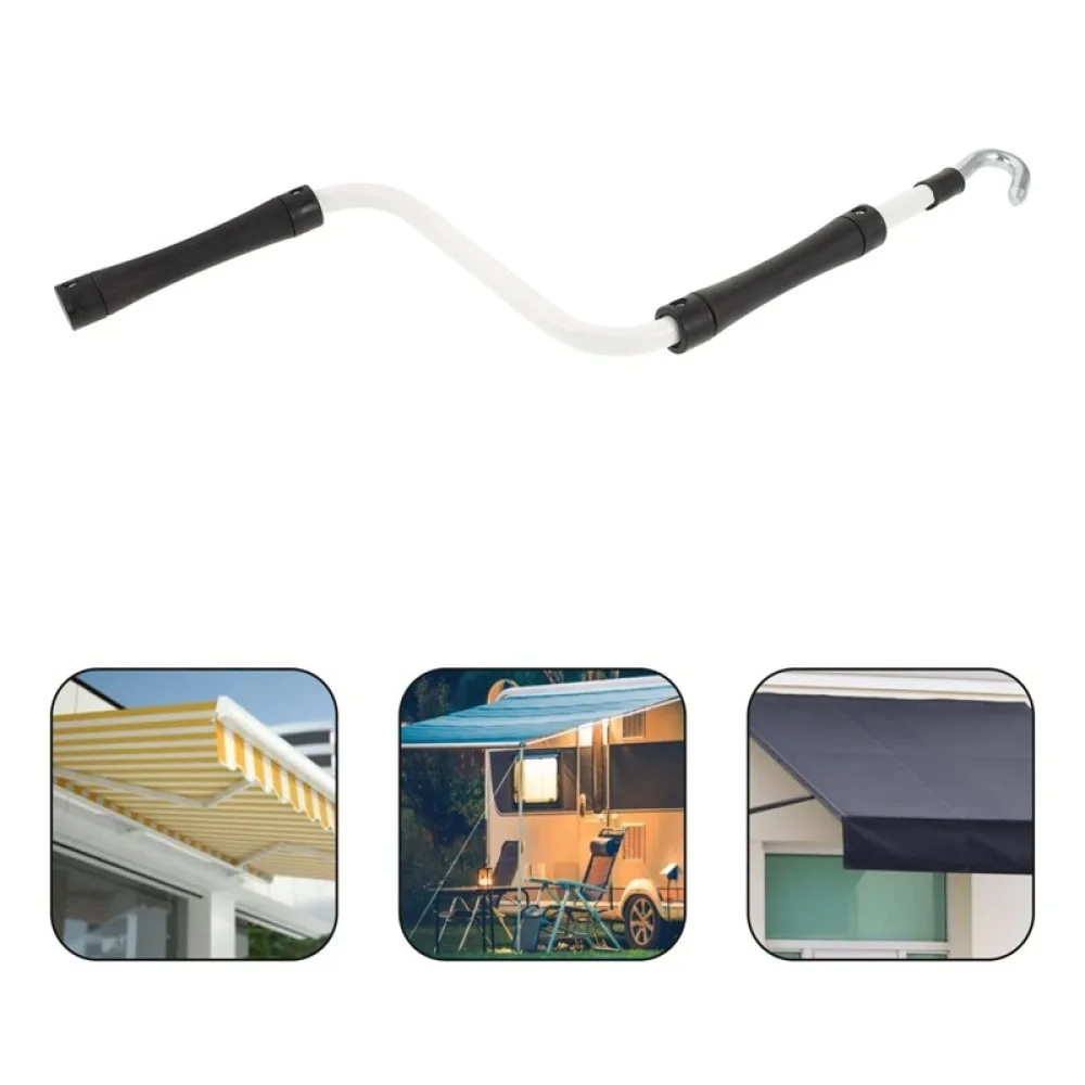 52cm Durable Metal Crank Handle For Roller Blinds Manual Operating Window Shade Tool Clear Modern Curtain Accessory Pole