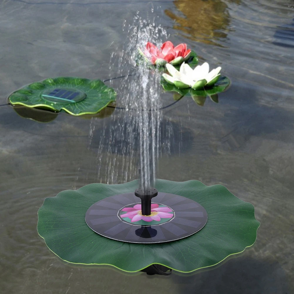 7V 1.4W Solar Floating Fountain Floating Solar Fountain Garden Water Fountain Pool Pond Decoration Solar Panel Powered Fountain