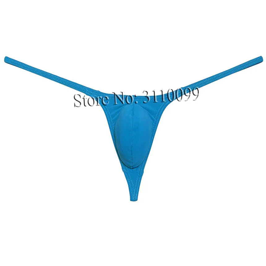 Men‘s Slim Fit Bikini Thong Low-rise Elastic Panties Tanga String T-Back Underwear