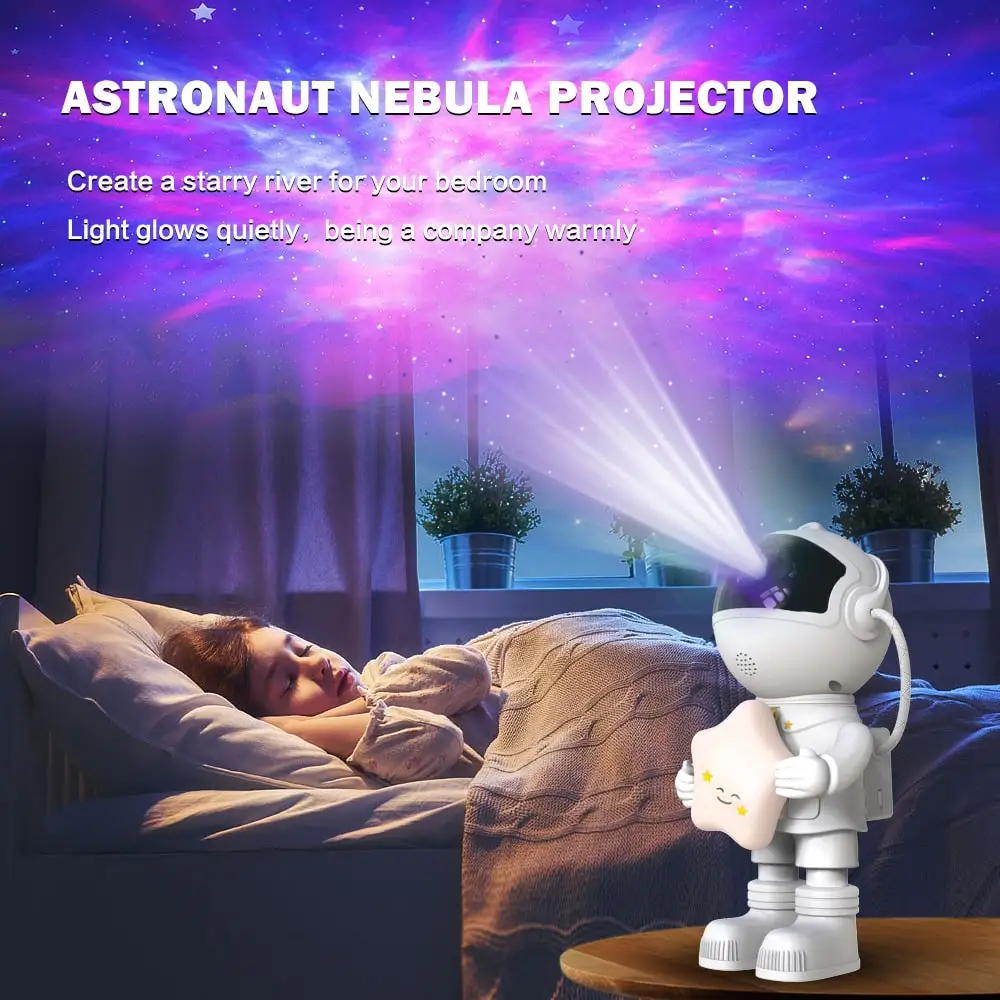 Hot Sell Star Projector Galaxy Night Light Astronaut Nebula Galaxy Space Projector Starry Nebula Gift for Kids lover for Bedroom