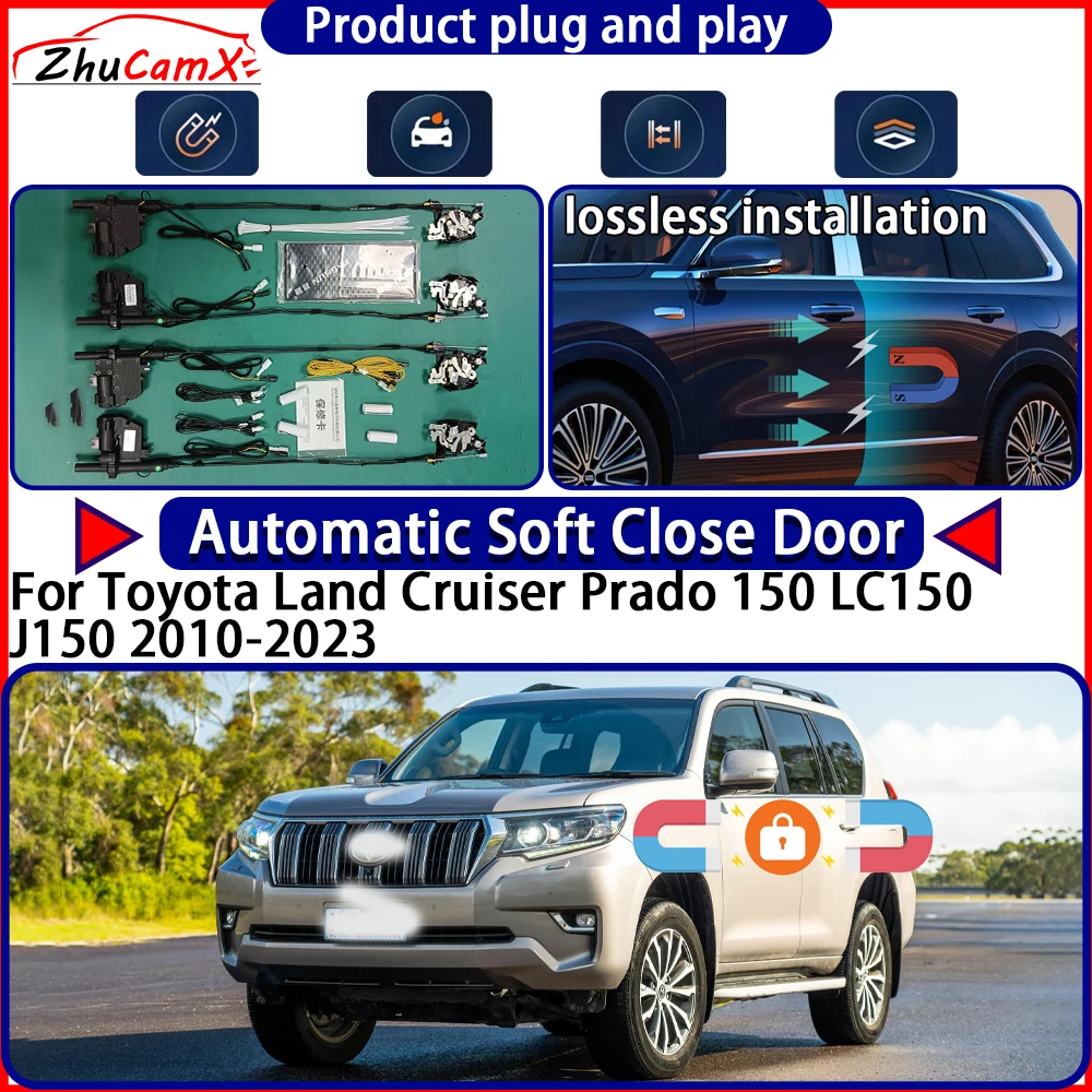 

Door Lock Actuator for Toyota Land Cruiser Prado 150 LC150 J150 2010-2023 Soft Close Door Kit Power Latch System Auto Pull Door