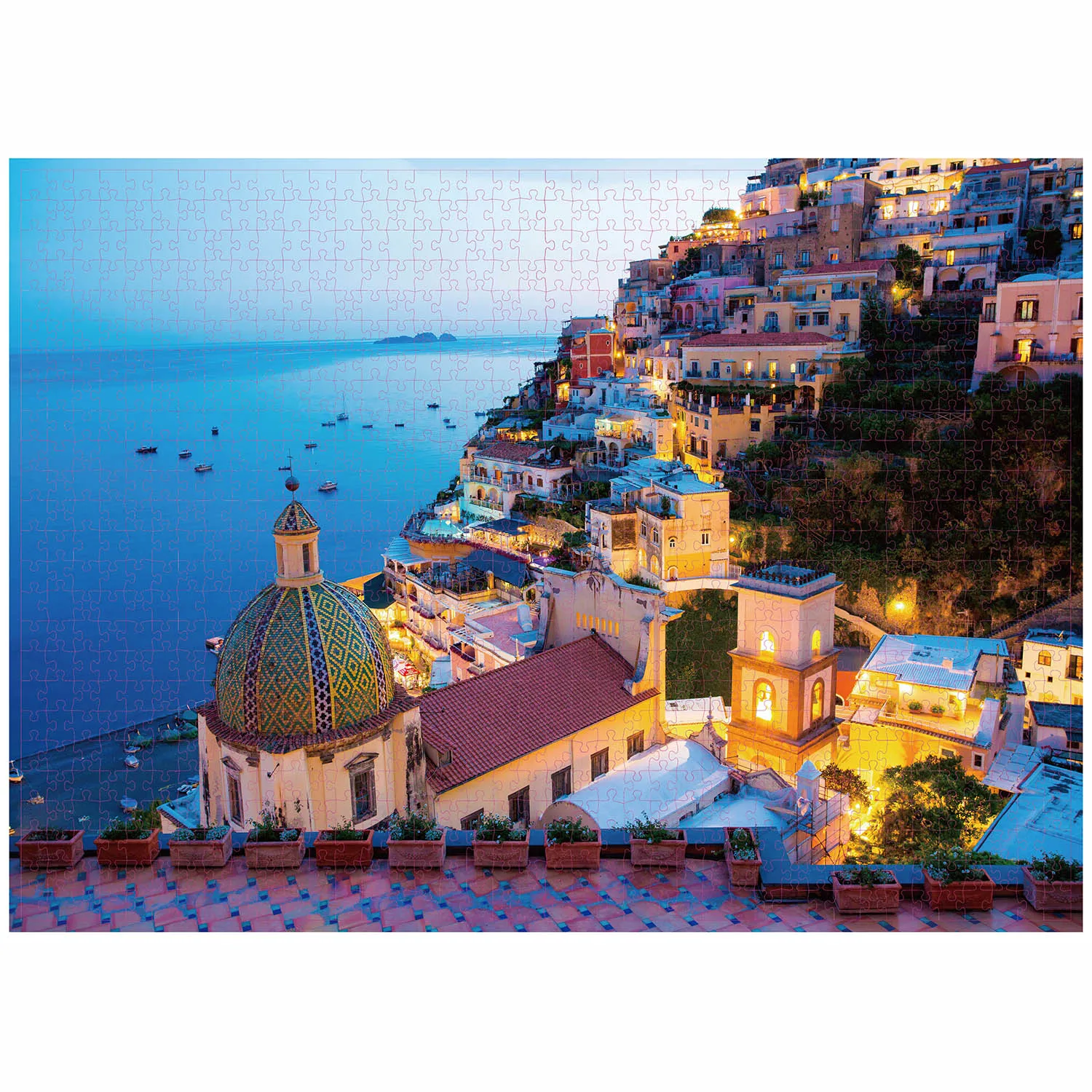 1000 Pieces Positano Jigsaw Puzzle Home Decor Adults Puzzle Games Family Fun Floor Puzzles Educational Toys for Kids