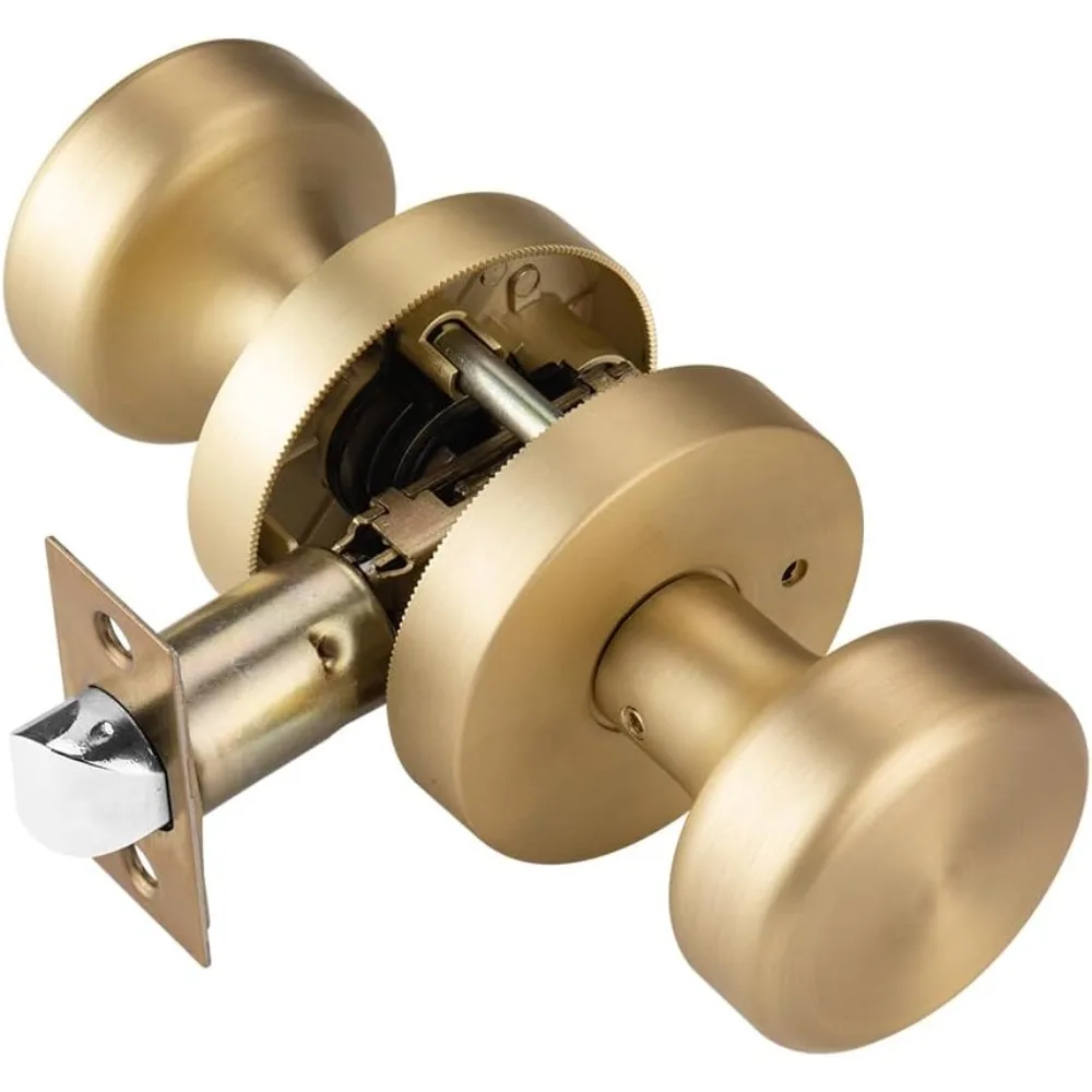 

Gold Door Knob Interior, Privacy Door Knobs Door Handles for Bath and Bed, Heavy Duty Door Knob with Lock