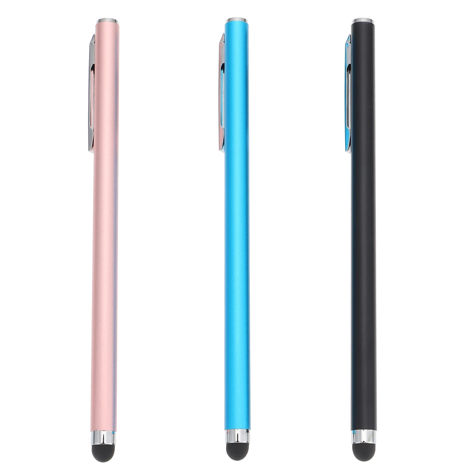 

3 Pcs Capacitive Stylus Drawing Pen Aluminum Alloy Silicone Nibs Capacitive Touch Screen Stylus Sensitive Universal