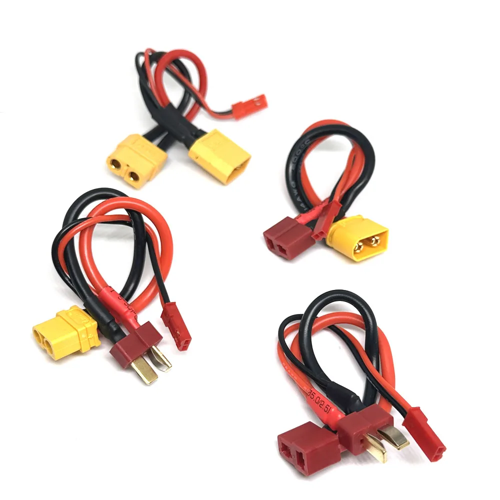 XT60 T Plug Male to Female JST Female / Male In-line Power Adapter Lipo Connector for RC Battery Lipo Model Accessory