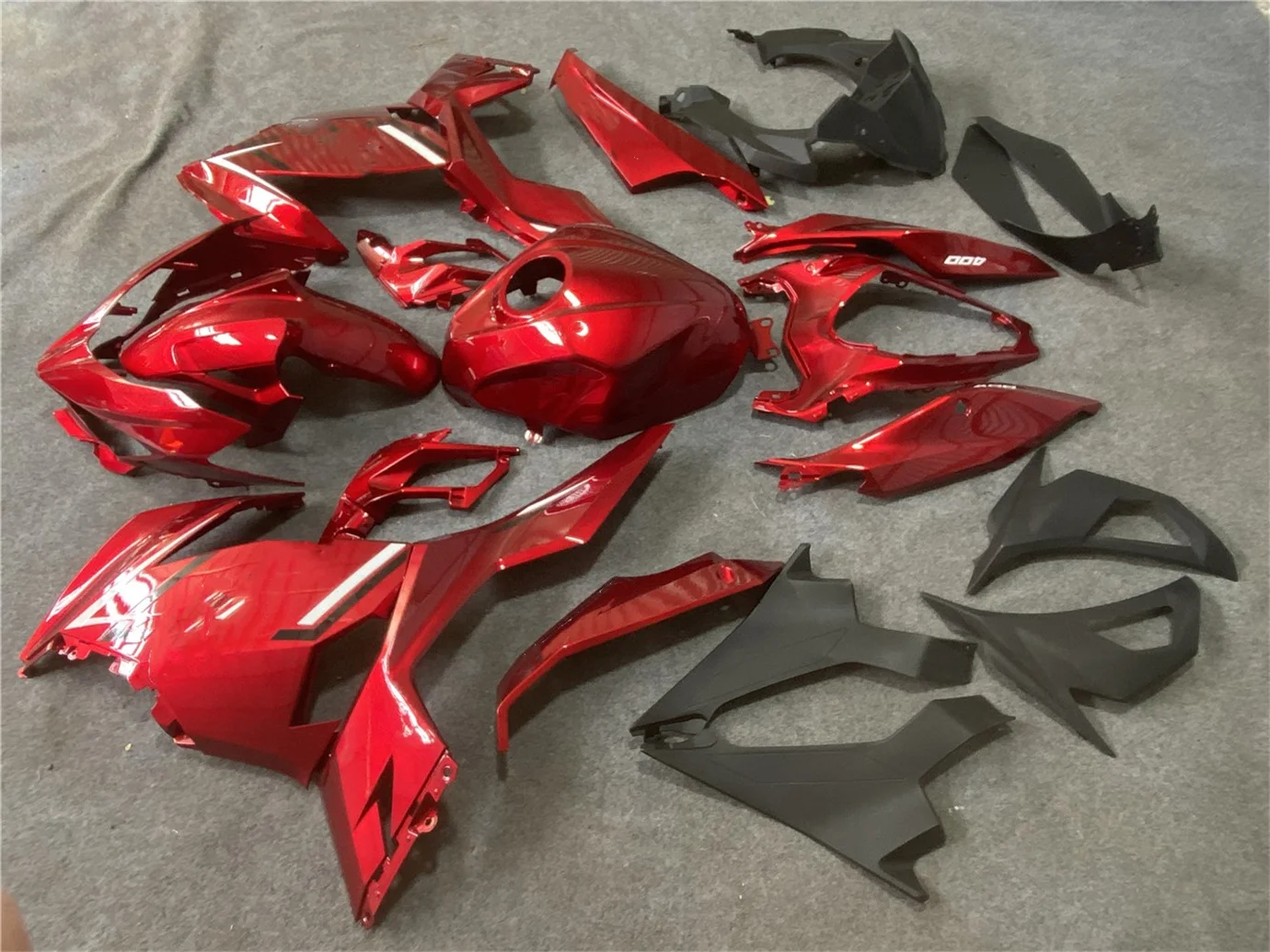 Motorcycle Fairing Kit Suitable for Kawasaki Ninja 400 18-22 years EX400 2018 2019 2020 2021 2022 Fairing Burgundy Red