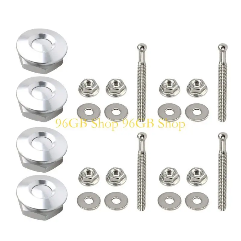 

96GB Vehicle Hood Pins Lock Clip Aluminum Bumper Hood Pin Quick Hood Pins