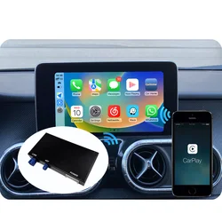 X class w470 retrofit apple wireless carplay interface box android auto add-on NTG5 audio system display works oem controls MIC