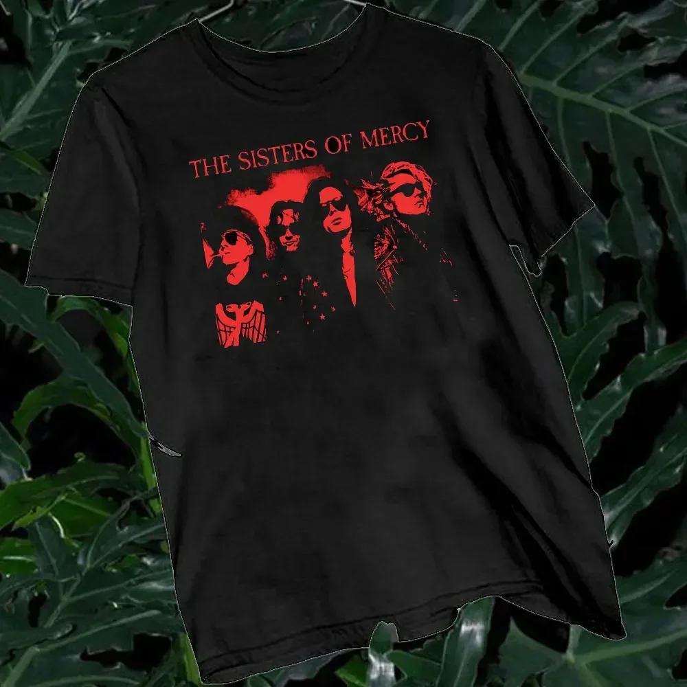 2024 The Sisters of Mercy TShirt Post Punk Goth Rock Band Men and Women Tee Hot Sale Short Sleeve O-neck Streetwear Cotoon Tees