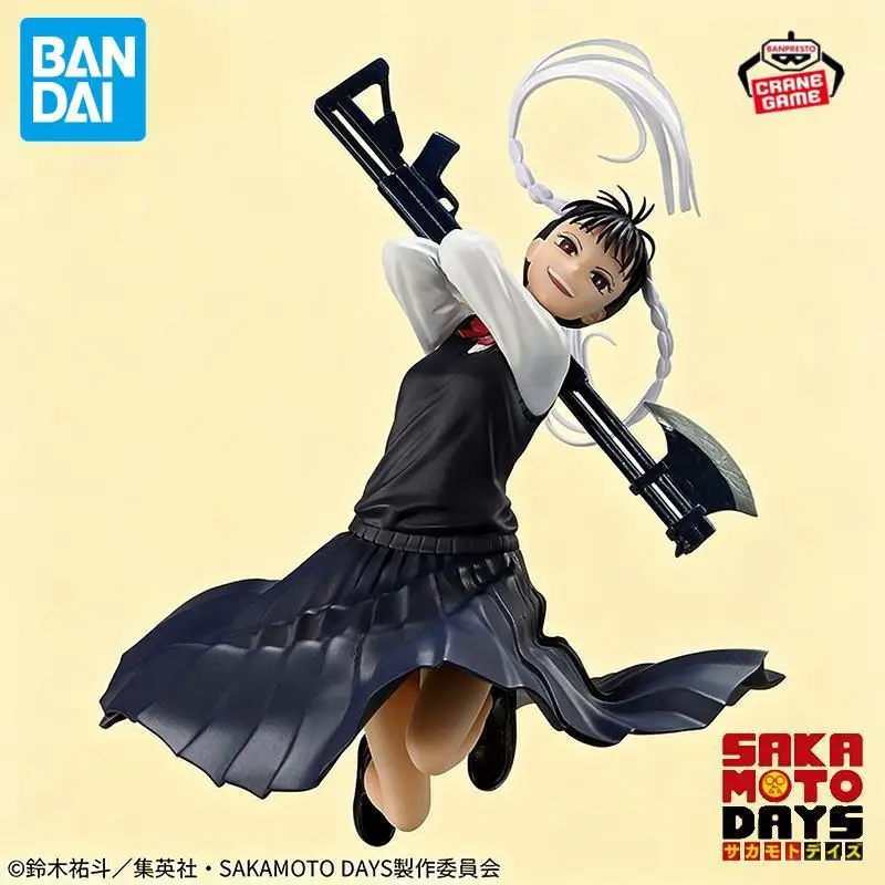 Oryginalne figurki akcji Bandai Banpresto Sakamoto Days Toramaru Nao, figurki anime, modele, lalki, zabawki dla chłopców, prezent Juguete