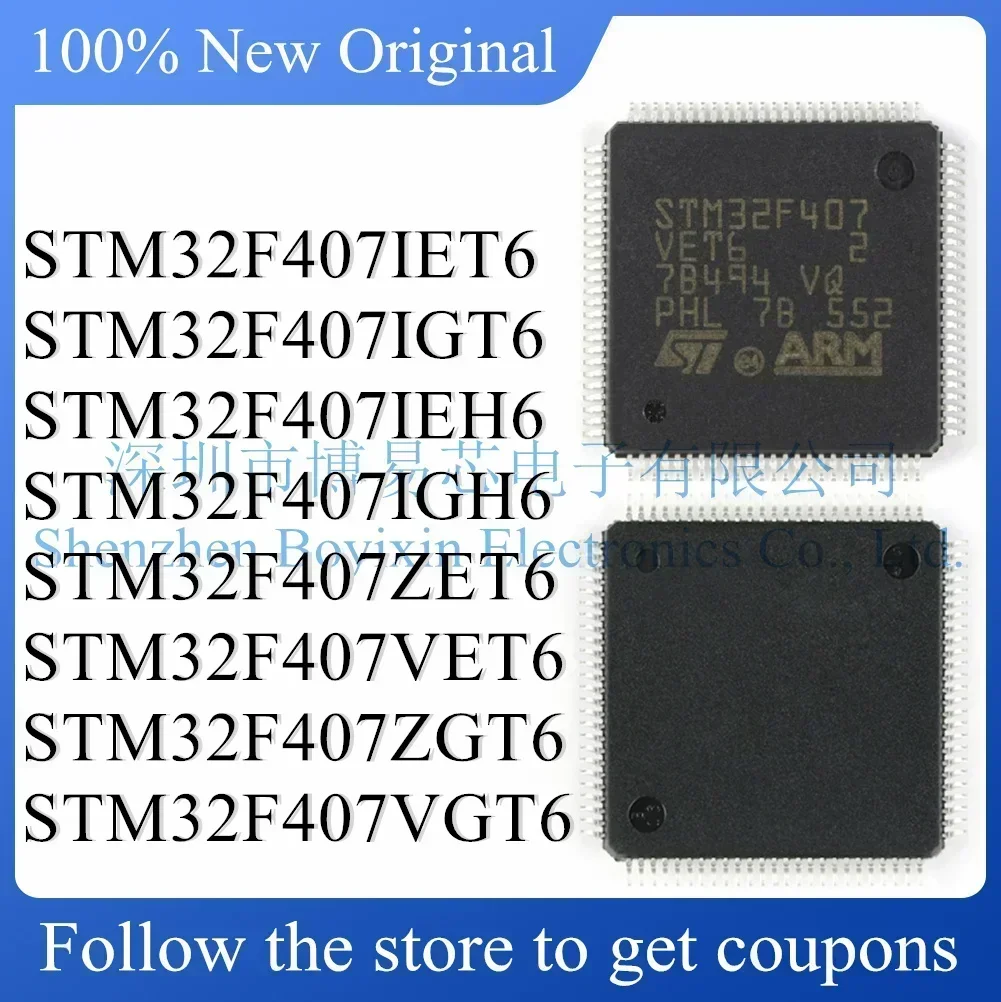 STM32F407IET6 STM32F407IGT6 STM32F407IEH6 STM32F407IGH6 STM32F407ZET6 STM32F407VET6 STM32F407ZGT6 STM32F407VGT6 Carcasa dura