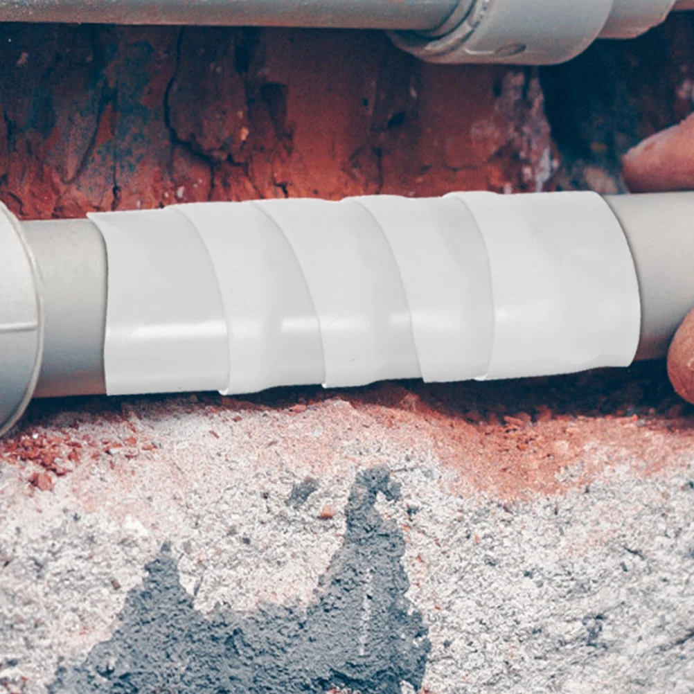 

PVC Waterproof Tape for Pipe Repair White Color Heavy Duty Duct Tape Leak Stop Solution Plumbing Outdoor Use Sealing Effect