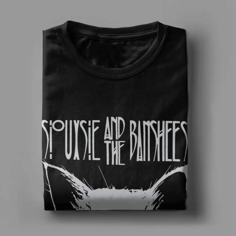 Men Siouxsie And The Banshees Cat Lovers T Shirts Cotton Clothes Vintage Short Sleeve Crew Neck Tee Shirt Printed T-Shirt