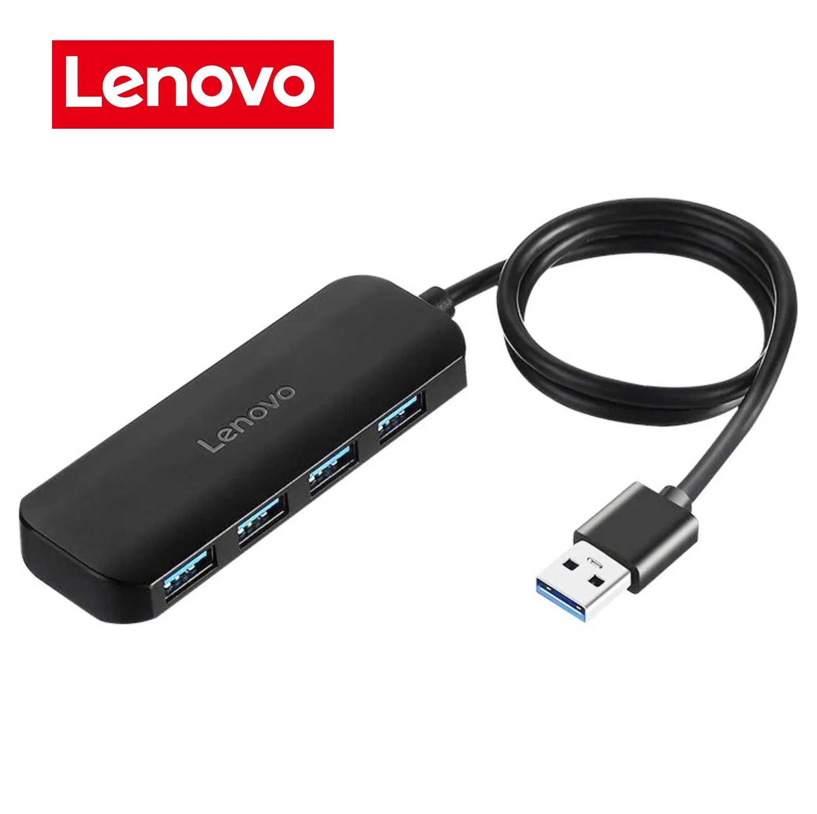 Lenovo 4พอร์ต USB Hub 3.0 USB Splitter 5Gbps พอร์ต USB 3.0อะแดปเตอร์ USB 2.0สำหรับ PC แล็ปท็อปอุปกรณ์เสริมคอมพิวเตอร์ Hub C USB 3.0