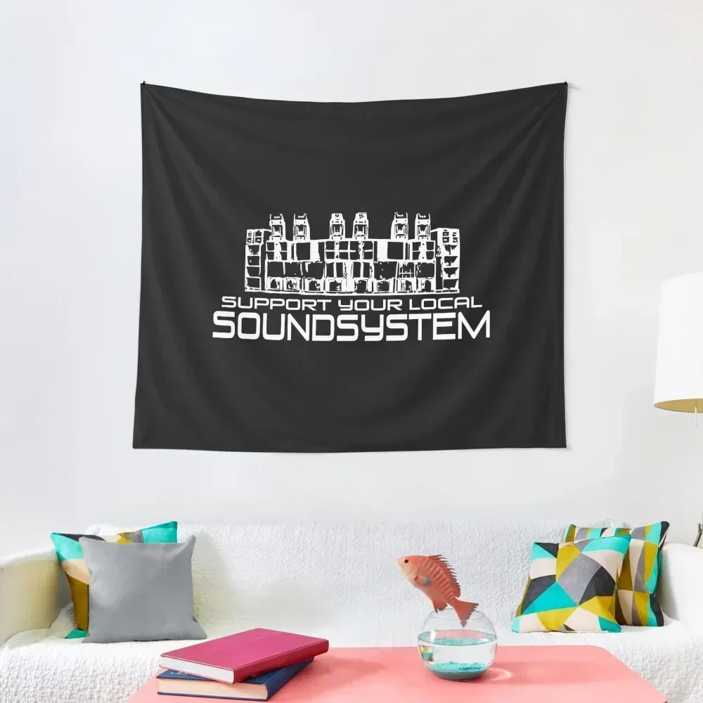 23SY041 - Tekno 23 support your local sound system Tapestry Wall Carpet Bedroom Decor Aesthetic House Decorations Tapestry