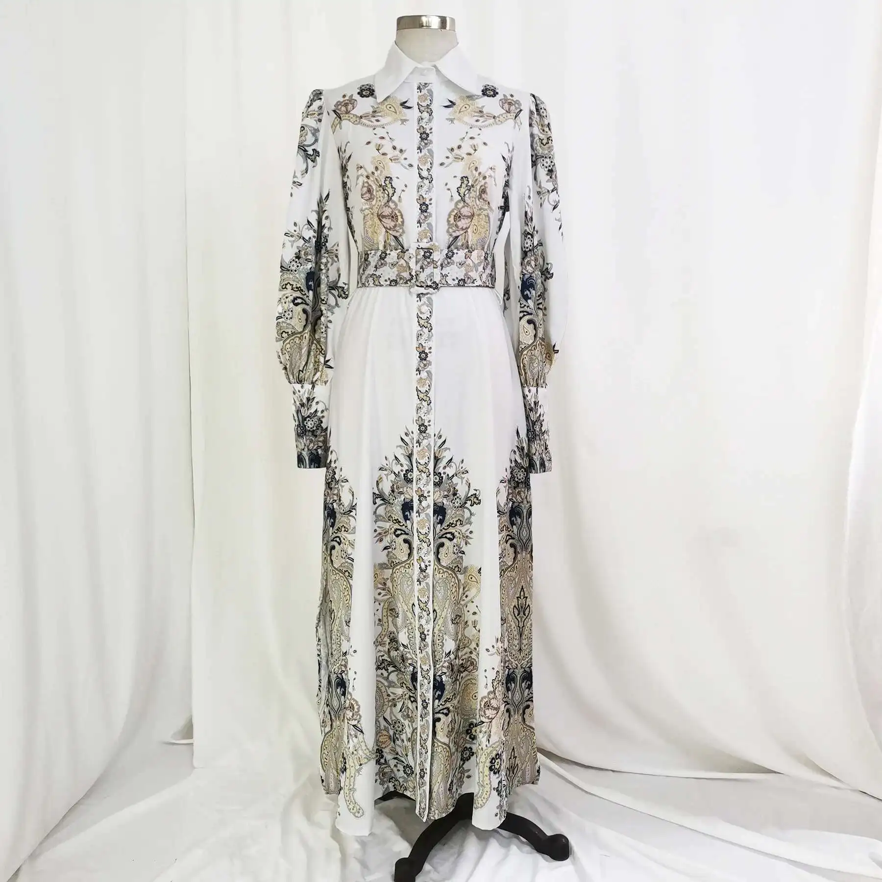 M165 # abayamuslim Abito da donna con stampa malese indonesiana in pizzo 2025 Abito lungo musulmano Abito Abaya Ramadan Dubai Lusso Islam Elegante