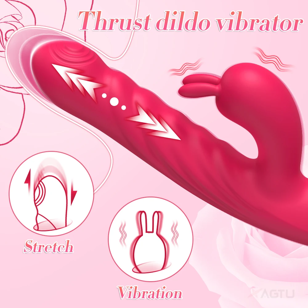 G Spot Rabbit Vibrator for Women Nipple Clit Stimulator Female Dildo Vaginal Massager Masturbation Sex Toys for Adult Couple