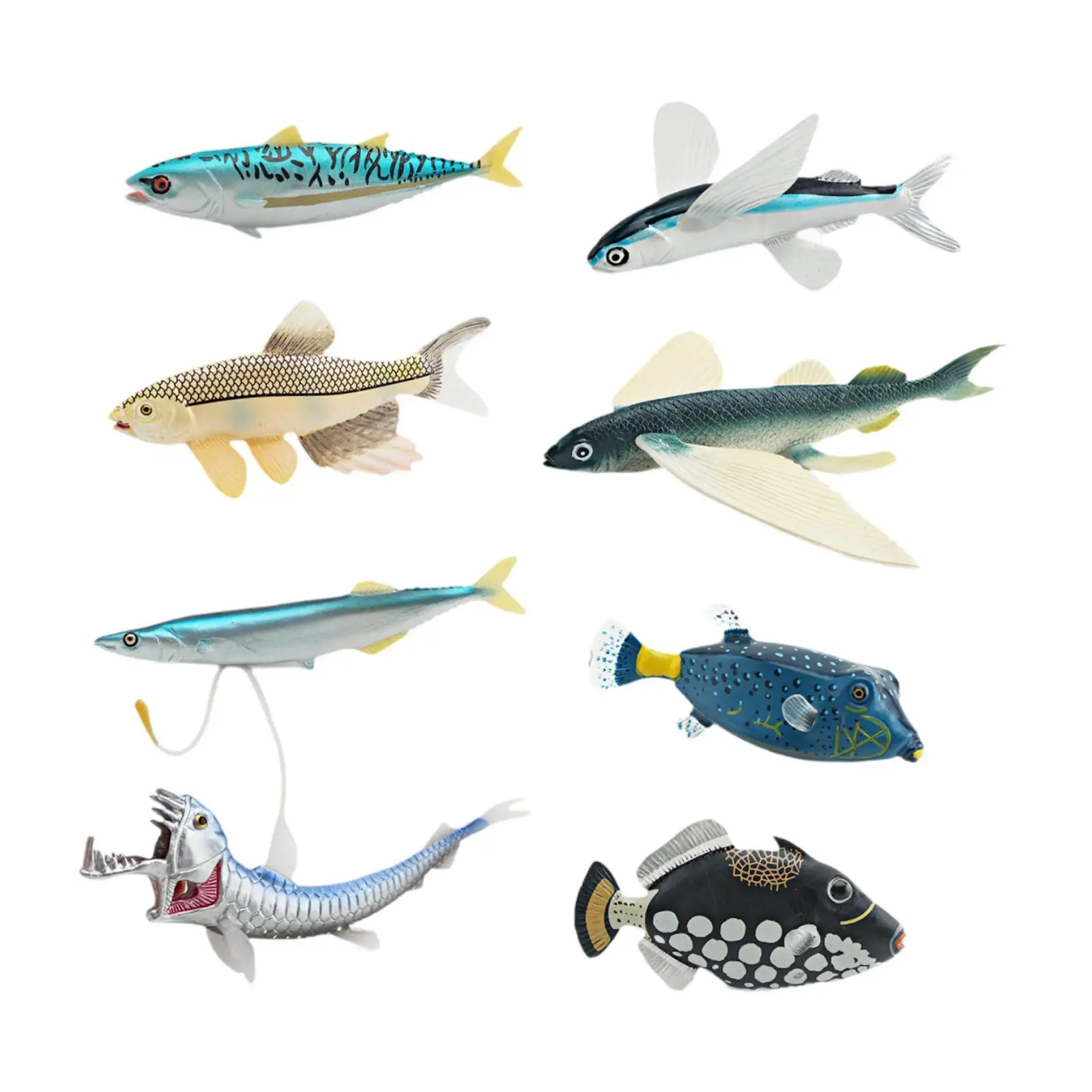 8 Pieces Marine Animal Models Deep Sea Animal Figurines for Children Kids