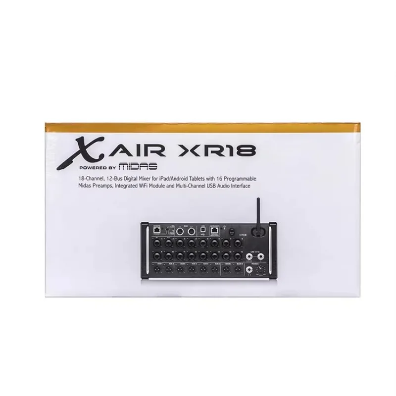 Mixer digital do sistema de música XR18 com pré-amplificadores Midas Mixer do sistema de áudio dos alto-falantes de 18 canais