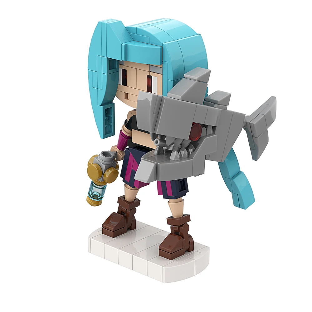 HOT Game Jinx Figure Brickheadz Building Block MOC Brick  Model Toy Kids Adult Game Fans Gift Set