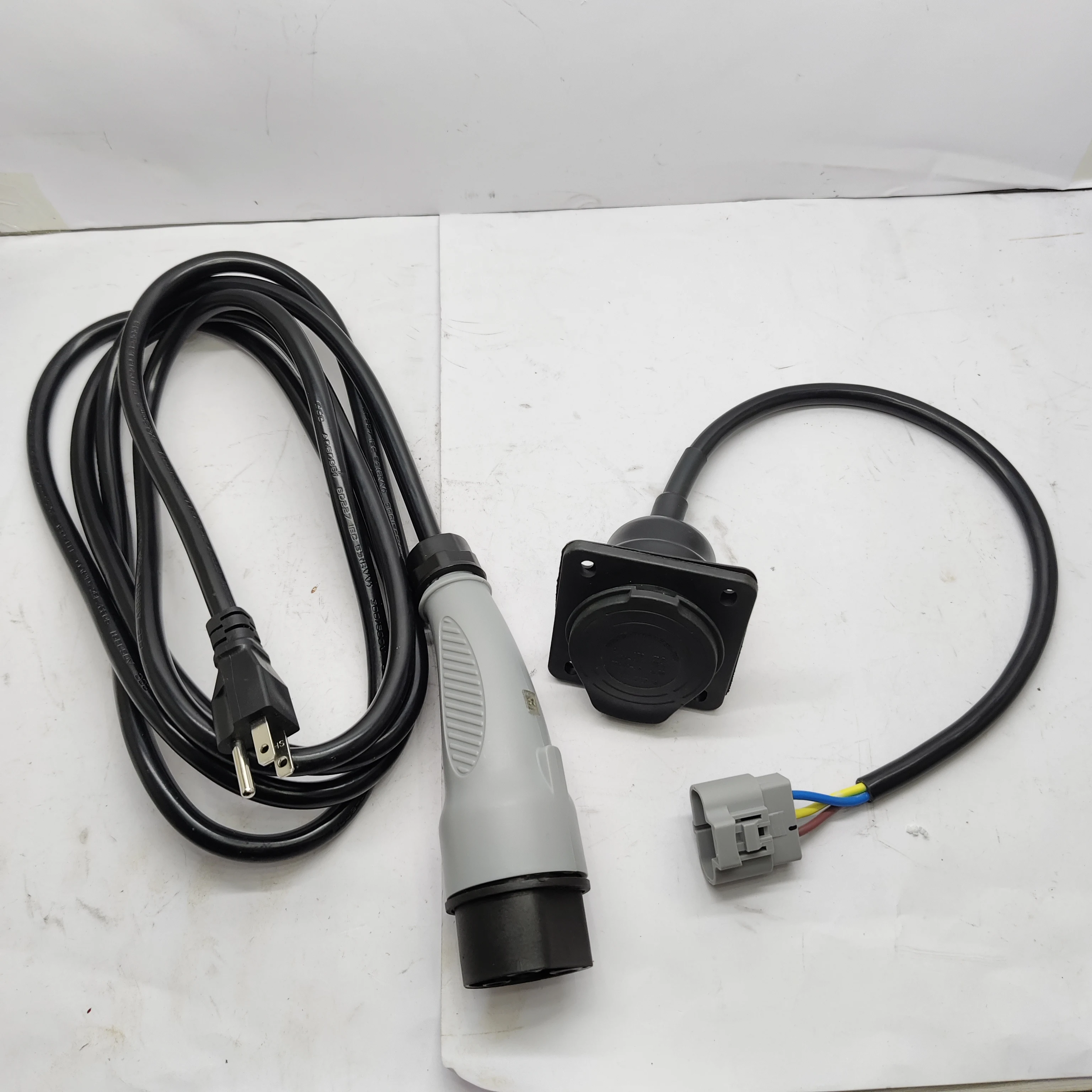 

US Plug 10 FT charging line charger power cord & Charger Receptacle power cord 0-250V for LVTONG/Marshell/Eagle/Excar golf cart