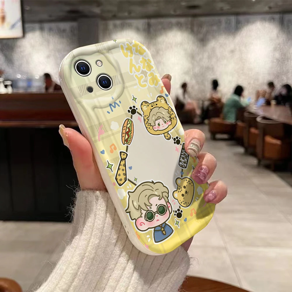 Cartoon Mini Jujutsu Kaisen 3D Wave Case For Samsung A73 A72 A71 A55 A54 A53 A35 A34 A33 A25 A24 A23 A15 A14 A13 A05 A04 A03 5G