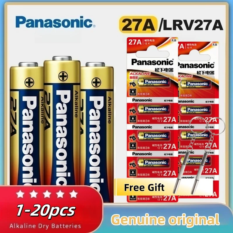 

Щелочные батарейки Panasonic 1-20 шт., 12 В, 27 А для дверного звонка, электрическая игрушка с дистанционным управлением