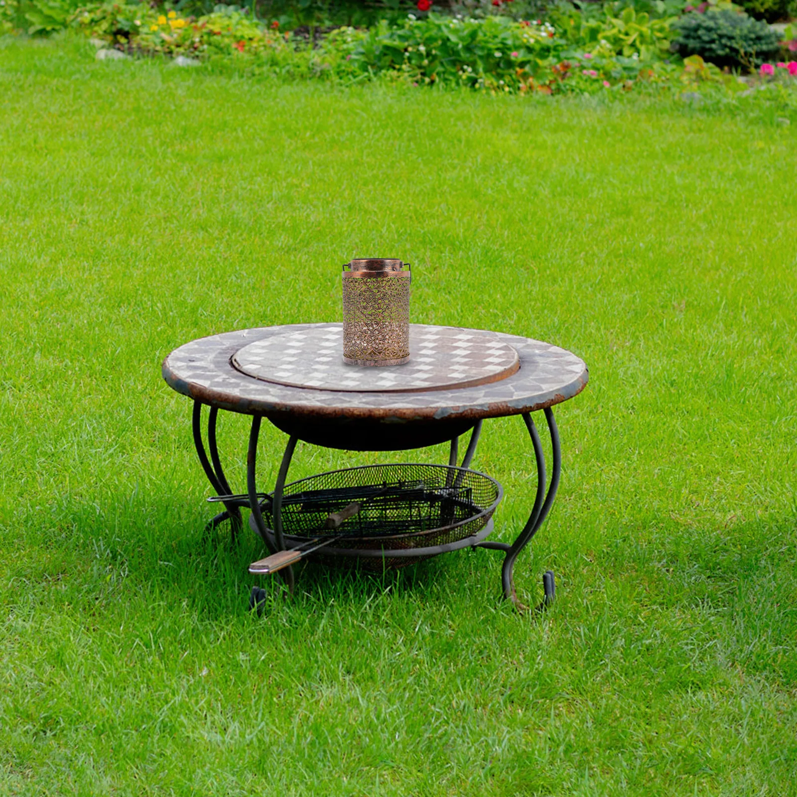 

Lanterns Decorative Lights for Garden Yard Solar Outdoor Lights Patio Outdoor Solar Powered Vintage Style Durable