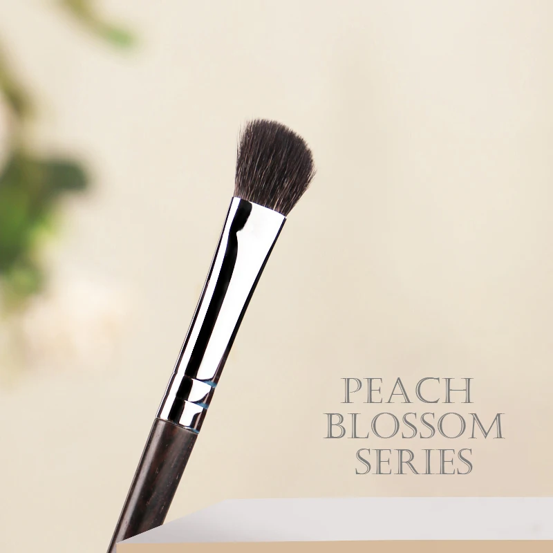 Chichodo Make-Up Kwasten-Perzik Bloesem Serie-Neus Shadow Brush Enkele Professionele Detai Zachte Geitenhaar Beauty Make Up gereedschap