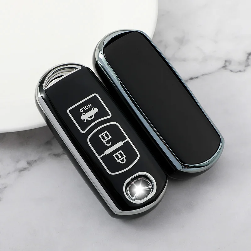 For MAZDA 2 3 5 6 CX-3 CX-5 CX-7 CX-9 TPU Car Key Cover Remote Fob Case Sleeve 2 3 4 Buttons 2013 2015 2016 2017 2018 2019