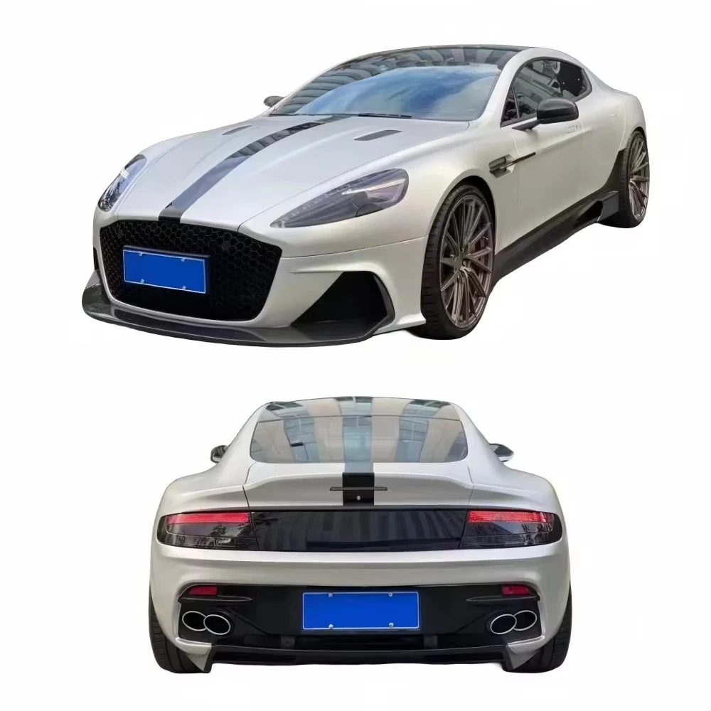 2010-2018 for Aston Martin Rapide S Upgraded Mid-grid Side Skirts Front and Rear Bumpers DBS Style Body Kit Auto Parts