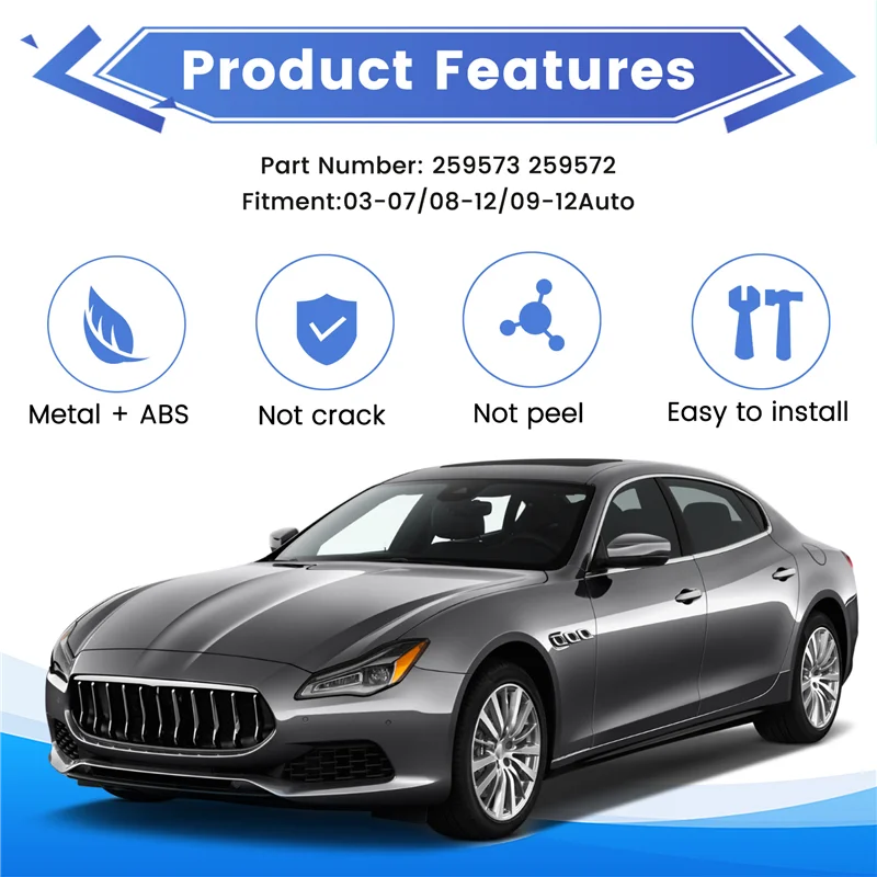 259573 لمازيراتي كواتروبورتي M139 Granturismo Ferrari F430 F360 وصلة شريط التأثير الأمامي الأيسر والأيمن 259572