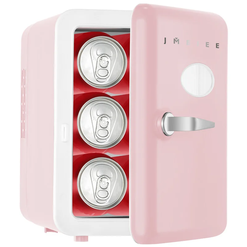 ثلاجة صغيرة الجمال الكهربائية الثلاجة ماكياج 4L المحمولة للسيارة والمنزل سطح المكتب الباردة والساخنة الاستخدام المزدوج الفريزر 220 فولت 12 فول...
