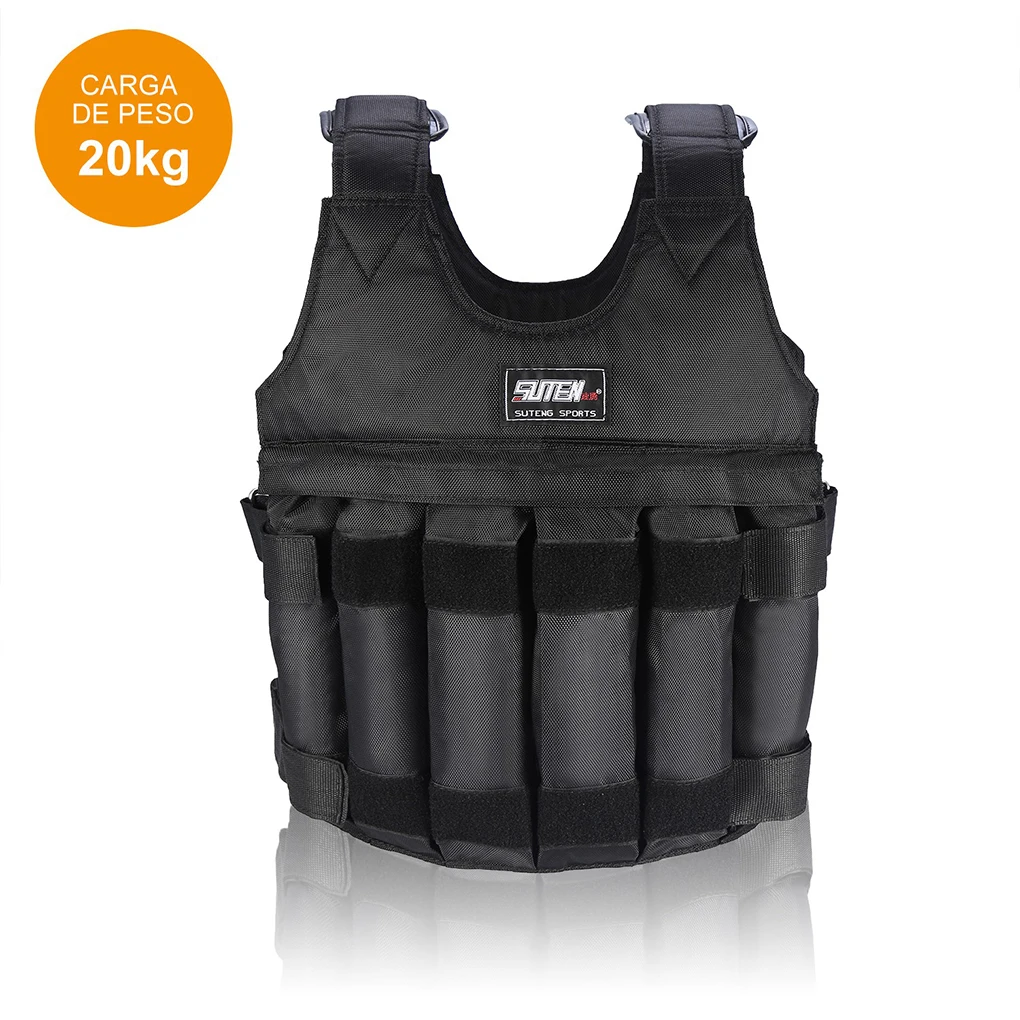 

1-20kg Adjustable Weighted Vest Running Loading Weighted Vest Training Workout Fitness Adjustable Waistcoat Jacket Man Women