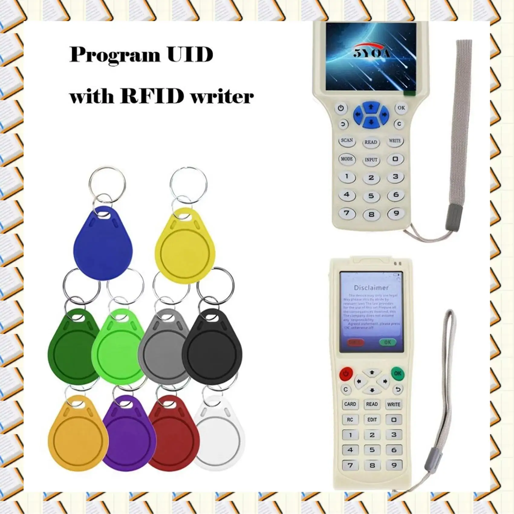 

A14M 250Pcs UID 13.56Mhz Block 0 Sector Writable IC Card Clone Changeable Smart Keyfobs Key Tags 1K S50 RFID Access Control