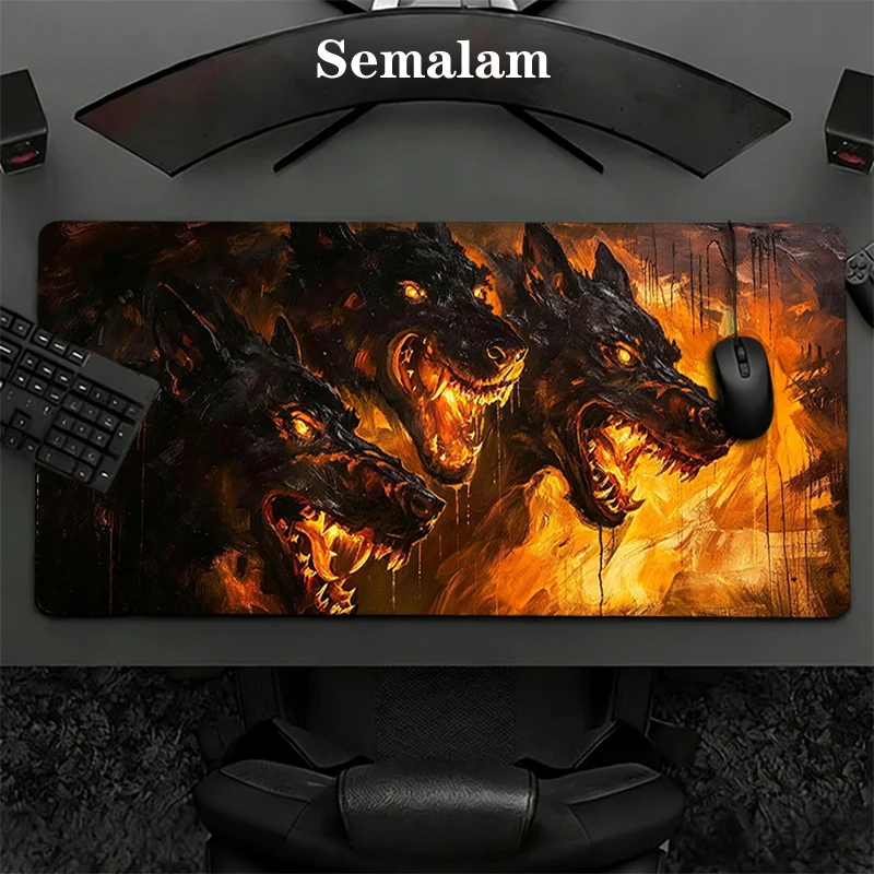 Magic Design Extended Mouse Pad Non-slip Washable Stitched Edge Gaming Desk Mat For Gamer Student Office Work Desktop Decoration