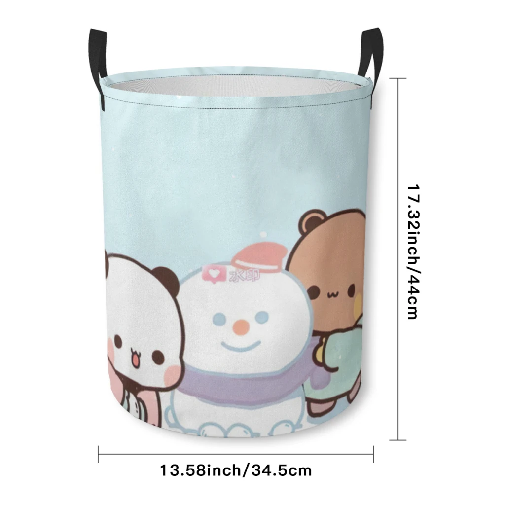 Laundry Basket One Two Bubu Little Bear Fabric Laundry Moving Folding Dirty Laundry Basket