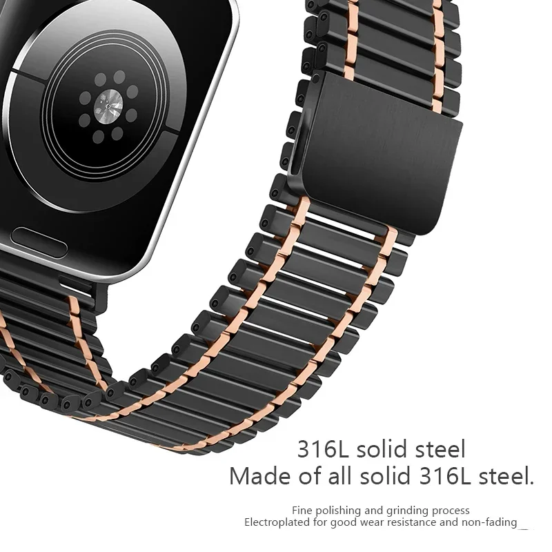 Metal Magnetic Strap for Apple Watch Ultra Band 49mm Series 8/7 41mm 45mm Steel Wristband Iwatch 6 SE 5 4 3 38mm 40mm 42mm 44mm