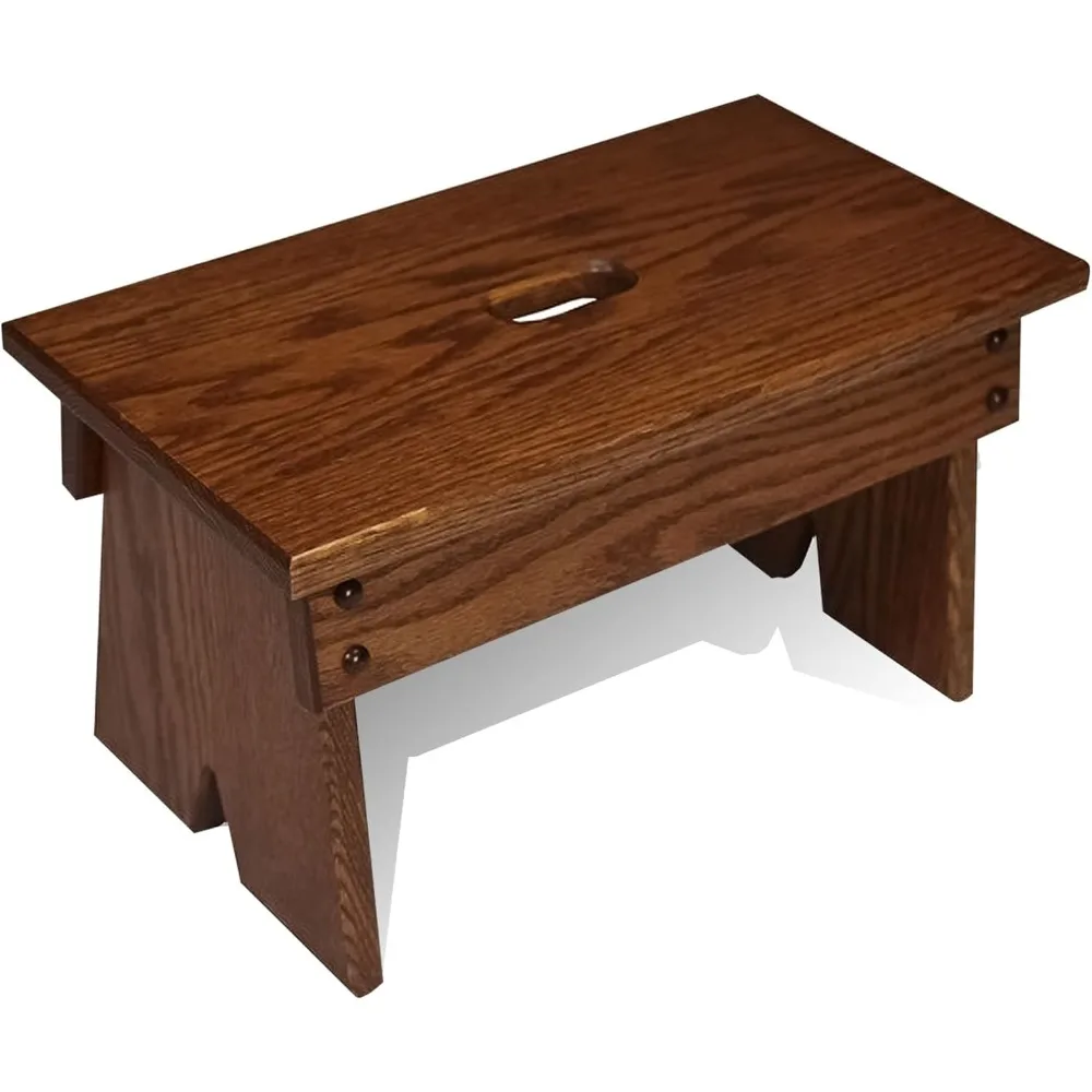 

Табурет ручной работы из массива дуба для детей и взрослых, универсальная подставка для ног для домашнего использования