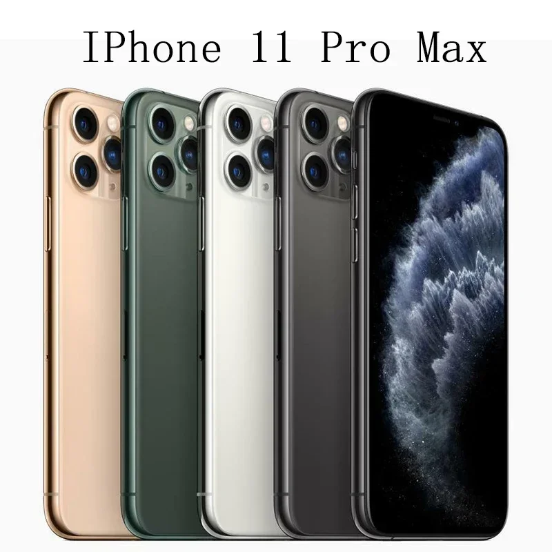 Apple iPhone 11 Pro Max 4G IOS SmartPhone NFC 64GB/256/512GB ROM Face ID 6.5 ''A13 Bionic Hexa-core IPhone originale 11 Pro Max